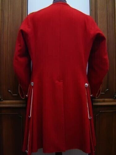 Pre-owned 100% British 1745th Clare's Regiment Coat Irish Authentic Tunic Red Wool Men Coat
