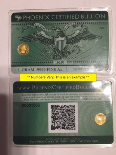 0.9999 Gold Bullion Coins 1 g Precious Metal Content per Unit