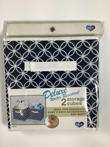 Delta Children Navy Deluxe Water Resistant Storage Cubes 2 pk 10.5