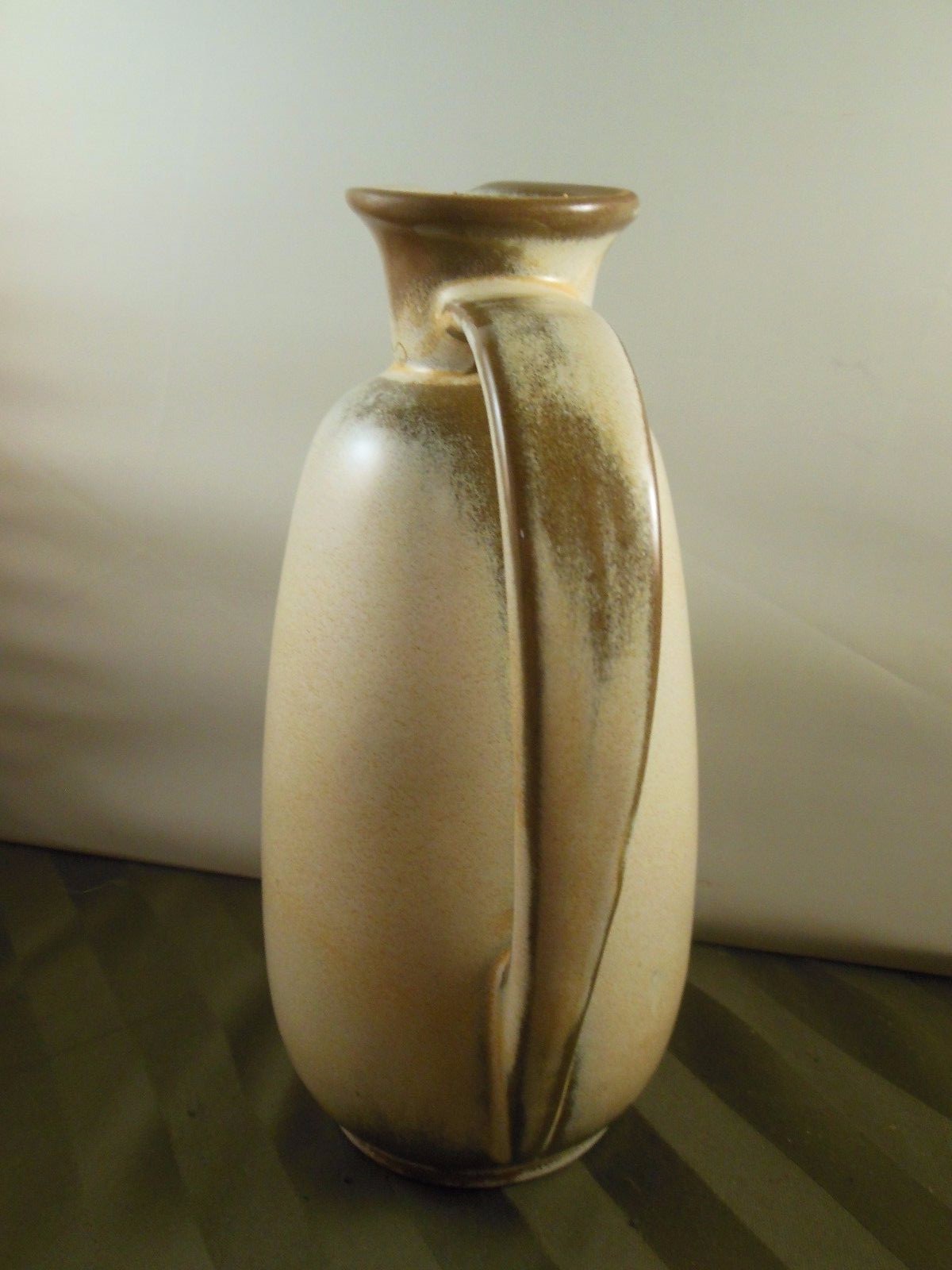 VINTAGE FRANKOMA POTTERY PITCHER JUG PRAIRIE Brown #835 8