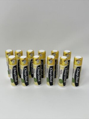 12 Tubes Sealed New Chapstick Aloha Coconut Lip Balm .15 Oz  ~ Quick Ship