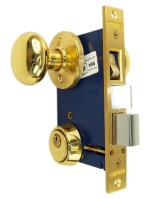 Brand New Marks 22AC/3-KD-W LHR Ornamental Entry Double Cylinder Mortise Lockset