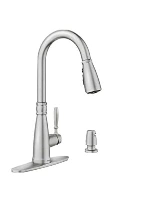 Moen Boman 87162SRS Pulldown Kitchen Faucet in .Spot Resist Stainless Finish