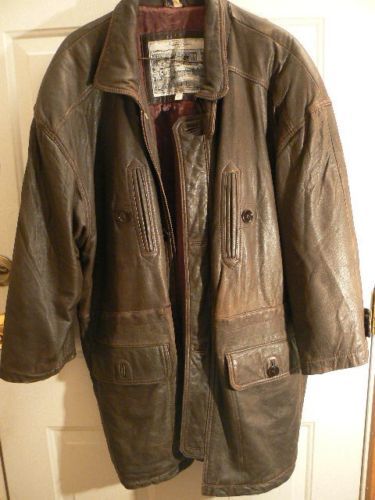 Mens XL Blk Leather Insulated Sawyer Of Napa Lth! MID-SEASON FINAL
