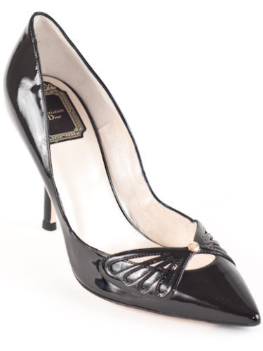 Christian Dior Black Buckle Mule Heels 36 | eBay
