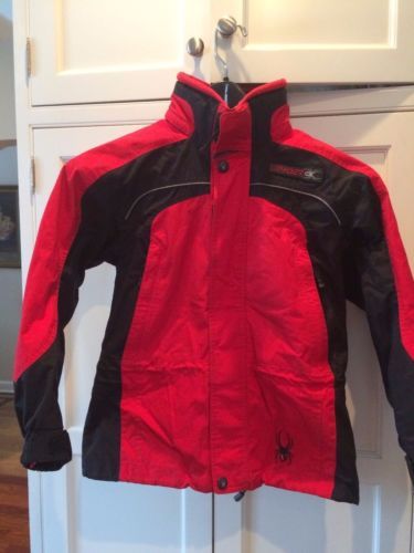 Vintage Spyder Moe Ski Jacket Blue Kids Cadet Size 12 Packable