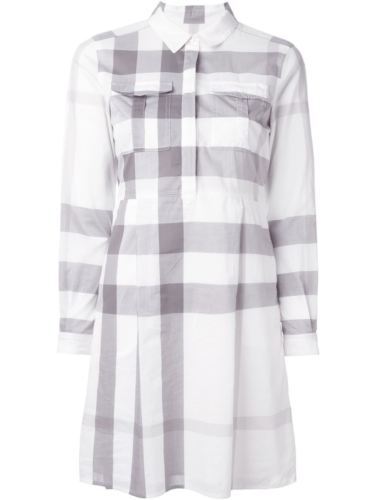 HER LIP TO Check shirt dress S Brown Near Mint | eBay