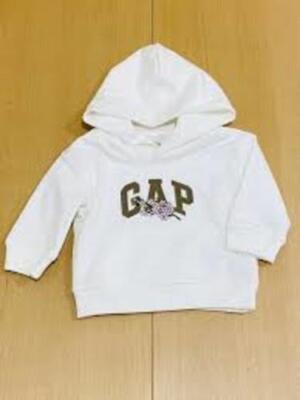 【GAP Japan Limited Sale】Kids Hooded Sweatshirt SAKURA collection NEW 70cm White