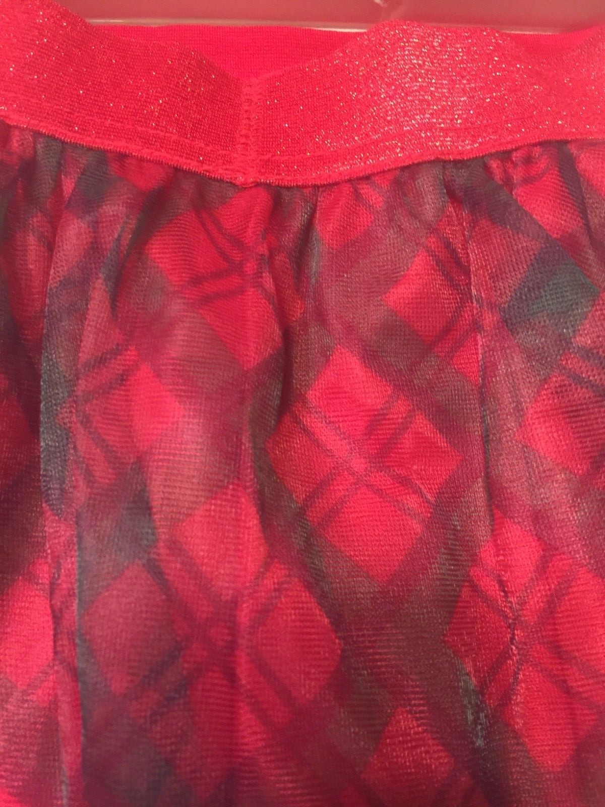 Holiday Time Baby Girls Skirt, 18 months  red,green plaid sparkly