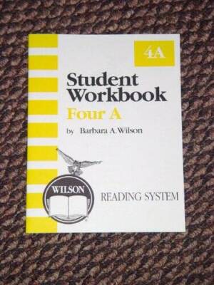 Wilson Reading System, Student Workbook, Four A - Paperback - GOOD
