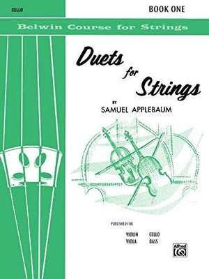 DUETS FOR STRINGS: CELLO (BELWIN COURSE FOR STRINGS) By Samuel Applebaum **NEW**