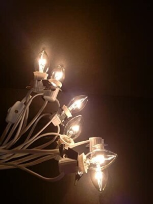 6 SOCKET LIGHT CORD SET FOR DEPT 56 LEMAX CHRISTMAS VILLAGE BUILDINGS C7 NEW