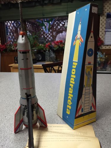 SPACE MOON CAPSULE Mechanical TURN ACTION Windup KANTO Tois F/S 
