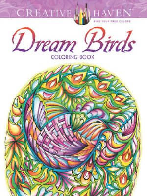 Creative Haven Dream Birds Coloring Book (Adult Coloring) - 