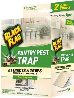 Black Flag Pantry Pest Trap for Moths and Other Pests 2 Glue