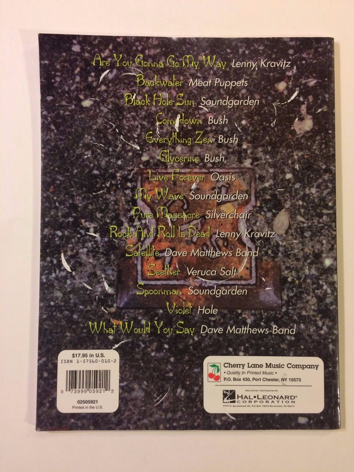 Current ALTERNATIVE GUiTAR TAB BOOK bush, dave matthews soundgarden free USA s&h