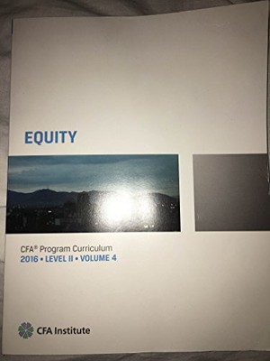 CFA Program Curriculum 2016, Level II, Volume 4 by Wiley Book The Fast Free