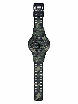 Pre-owned Casio G-shock Men's Ga-700cm-3a Green Camo Digital Rubber Watch Japan F/s