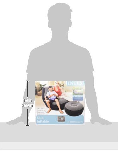 Intex Inflatable Ultra Lounge & Ottoman. Large Video Gaming Chair Seat Bean Bag