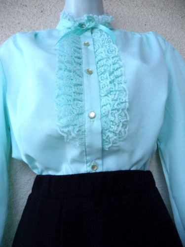 Edwardian Synthetic Vintage Tops for Women