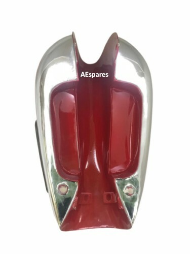HOREX RESIDENT RED PAINTED CHROME PETROL GAS FUEL TANK 