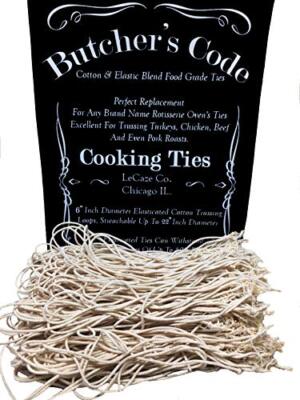 Rotisserie Elastic And Cotton Blend Stretchy Twine Food Grade Heat Safe Cooking 