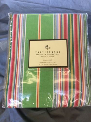 Fundas de edredón a rayas Pottery Barn y Juegos de Cama