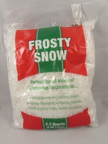 FROSTY SNOW GREAT FOR CHRISTMAS DECORATIONS 3.5 QUARTS (3.85 LITERS) BRAND NEW
