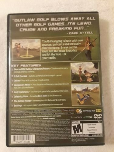 OUTLAW GOLF 2 PS2 PLAYSTATION 2 CIB