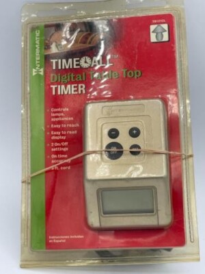 Intermatic TB121CL Digital Table Top Timer Wired Digital Display Easy to Read