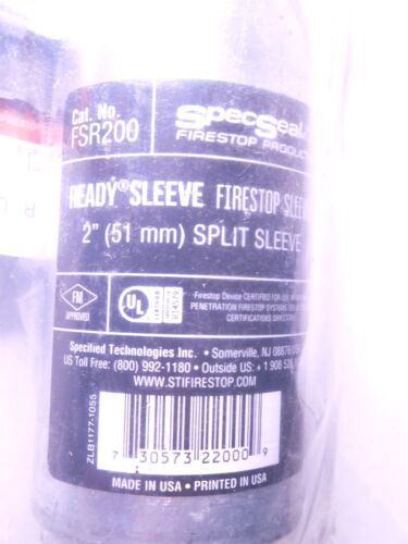 SPECSEAL 2" SPLIT SLEEVE FIRESTOP SLEEVE 