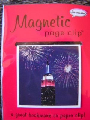 Empire State Building Single Magnetic Page Clip Bookmark Re-marks