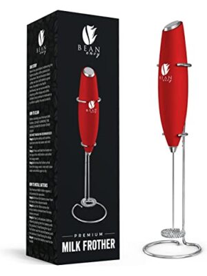 Bean Envy Milk Frother for Coffee - Handheld Mini Electric Drink Mixer Foamer...