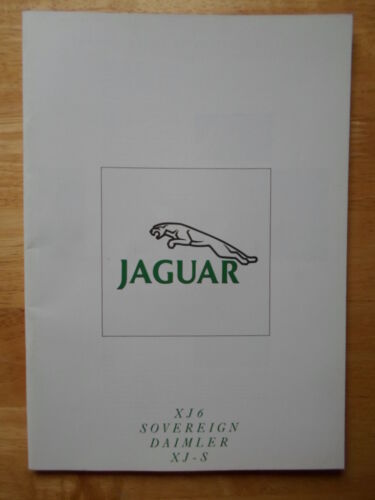 Jaguar XJS Car Brochures