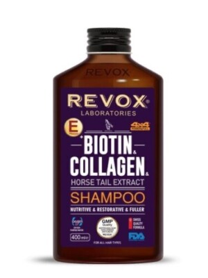 Biotin Collagen horse tail extract shampoo by Revox 400 ml