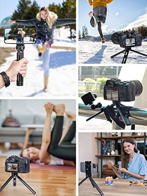 Mini Camera Tripod Moman Tabletop Travel Tripod Desktop TR01S with 1/4 and 3/...