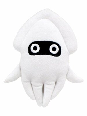 SUPER MARIO Blooper Plush Toy 18.5cm KINSEI JAPAN IMPORT