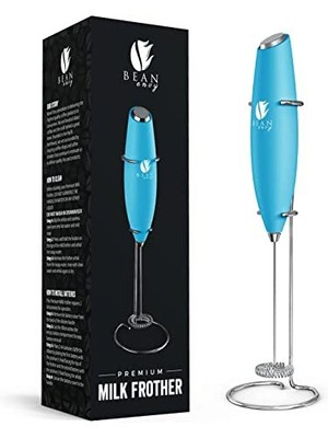 Bean Envy Handheld Milk Frother for Coffee - Electric Hand Blender Mini Drink...