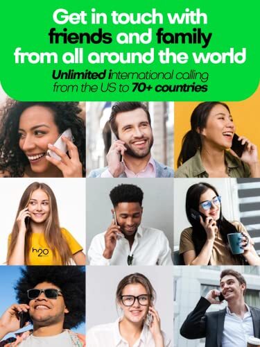 H2O $30 SIM Plan U.S.A. Unlimited Talk, Text & Data 10GB+5GB Hotspot at 4G/5G