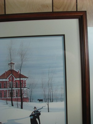 P Buckley Moss 1984 FLYNN Dairy MANSION Framed Print 107/1000 Des Moines Iowa