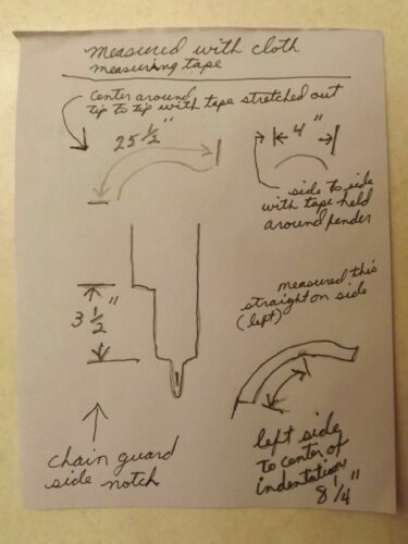 20" Musclebike Bicycle Polo Fender Set Rat Rod Raleigh Monark Huffy Rail &