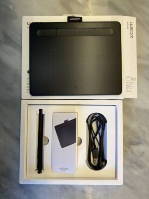 Wacom Intuos S Wireless Drawing Graphics Tablet - Black