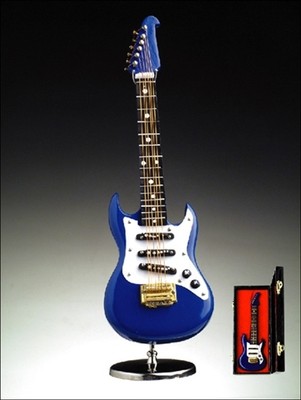 blue electric guitar music box