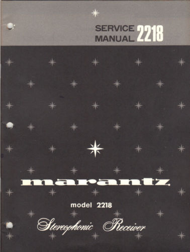 Marantz Vintage Electronics Manuals