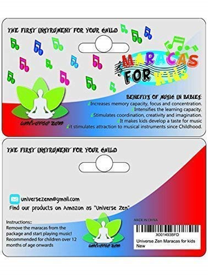 Maracas for Kids - Pair of maracitosSet of 2 The first instruments for childrens