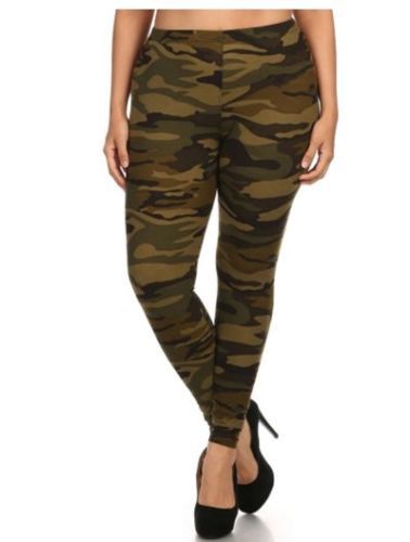 Camouflage Plus Size Leggings for Women