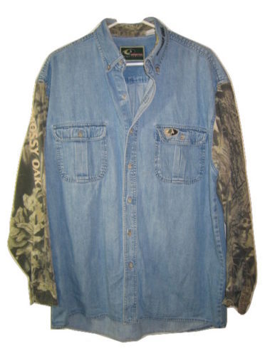 Con botones informal Mossy Oak camisas para hombres