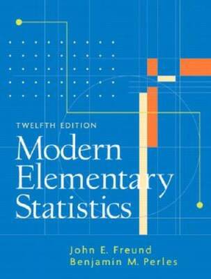 Modern Elementary Statistics (12th Edition) - Hardcover - VERY GOOD