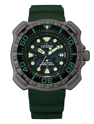 Pre-owned Citizen Watch Promaster Marine Series Diver 200m Bn0228-06w Men's Green