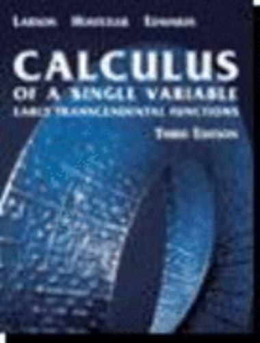 Calculus : Early Transcendental Functions by Ron Larson, Robert P ...